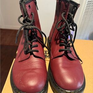 Dr marten cranberry colored boots. Only worn a few times.